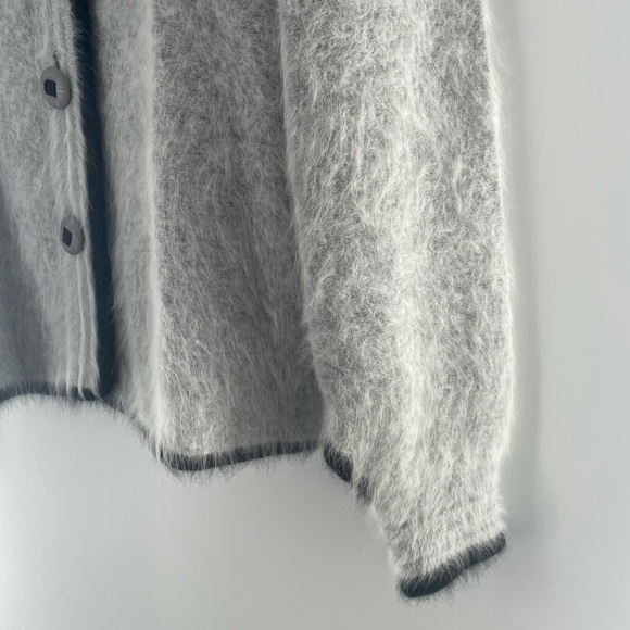 VTG Venesha Grey & Black Angora Jacket - Picture 7 of 13